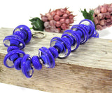 Blue and Silver Beaded Bracelet