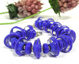 Chunky Blue Beaded Bracelet