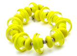 Unique Yellow Beaded Bracelet