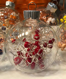 red holiday tree decoration