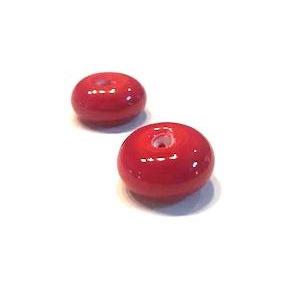 red glass beads
