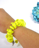 Chunky Yellow Statement Bracelet