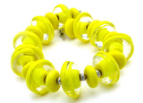 Unique Yellow Beaded Bracelet