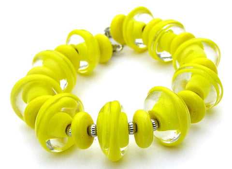 Bright Yellow Bracelet For Girls