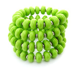 lime green wrap bracelet