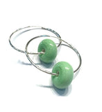 Mint Green Beaded Earrings