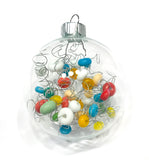 colorful glass beaded Christmas ornament