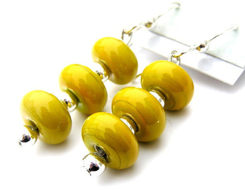 mustard yellow earrings for women