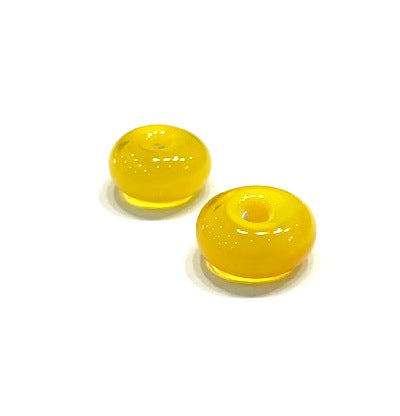 yellow glass beads