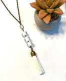 White Tassel Necklace