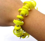 Yellow Beaded Bracelet For Women